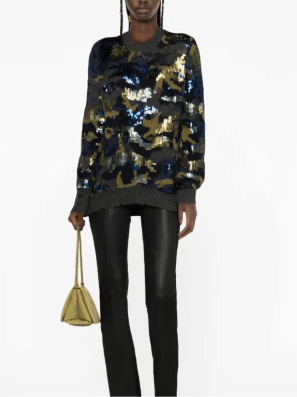 ZADIG & VOLTAIRE
Cosmy Camo Sequin Sweater In Ardoise